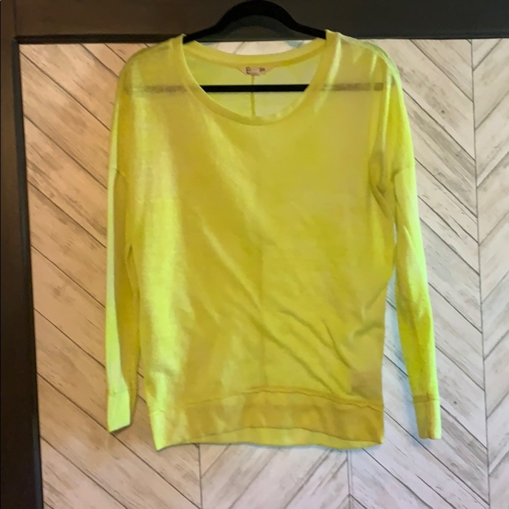 Neon Yellow Long Sleeve T-shirt